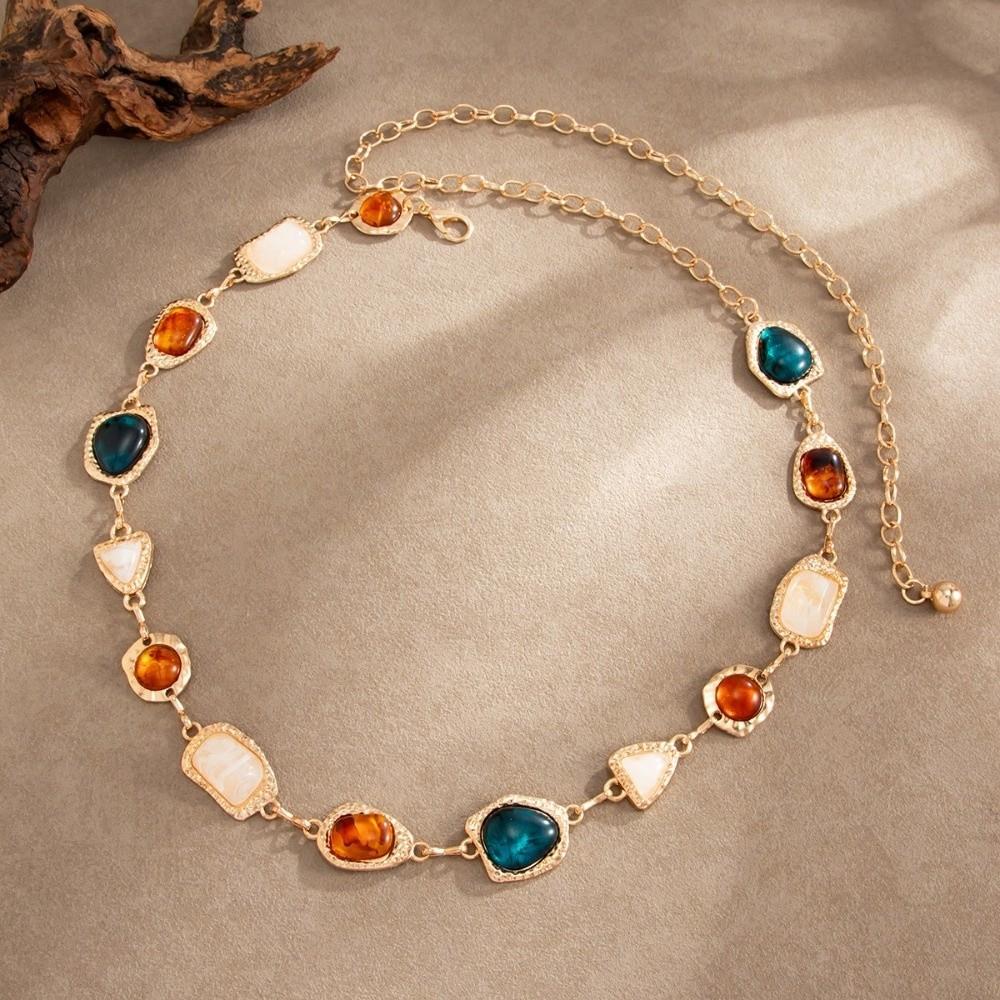 Gold Link Body Chain Color Mix Body Jewelry Fashion Belly Belt Party Event