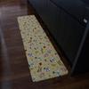 Marushin Kitchen Minion Yellow Daisy H45 x 4817026100 Mat, Design, Wipeable, Water-Repellent, Non-Slip, PVC, Approx. W180cm,