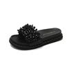 Flat-bottomed Cool Slippers Women's Outer Wear 2025 New Summer Fashion Women's Thick-bottomed Muffin Beach Seaside Ins Tide