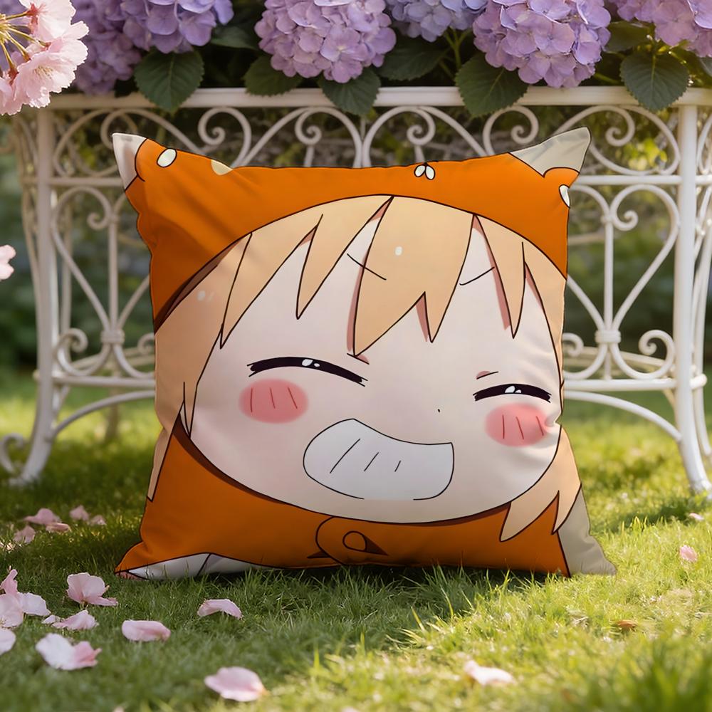 Anime H-Himouto! U-Umaru-chan Cushion Cover Home & Car Dual-Scene Pillow Cover: Reversible for Premium Comfort