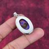 Purple Copper Turquoise Pendant, 925 Solid Sterling Silver Jewelry, Gemstone Pendant, Gift For Her Handmade Dainty Jewelry