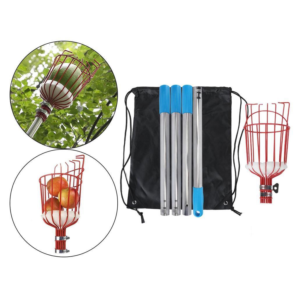 Detachable Fruit Picker for Geeting with Foam Pad Grabber Apples Pear Picking Farm