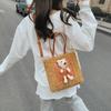 Vielseitige DIY handgewebte Tasche modische süße Bär hausgemachte Materialtasche handgewebte Tasche Umhängetasche für Freundin