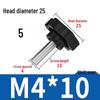 Sexpunkts gummihuvud plastvred bult handtag (M4-M12)