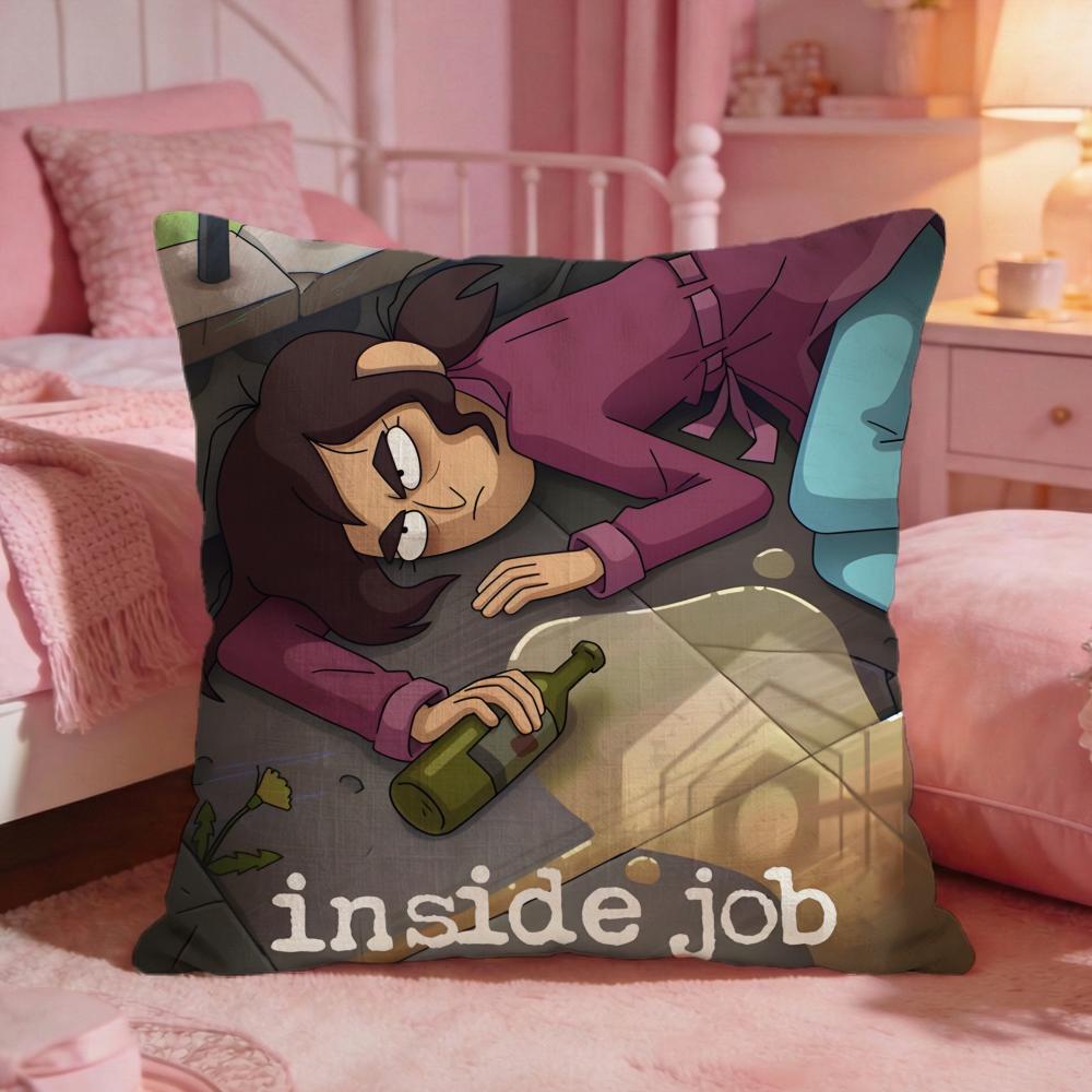 Inside JJobs Anime Classic Cushion Cover Premium Comfort Reversible Pillow Cove Two In One Design For Any Room Car Interior