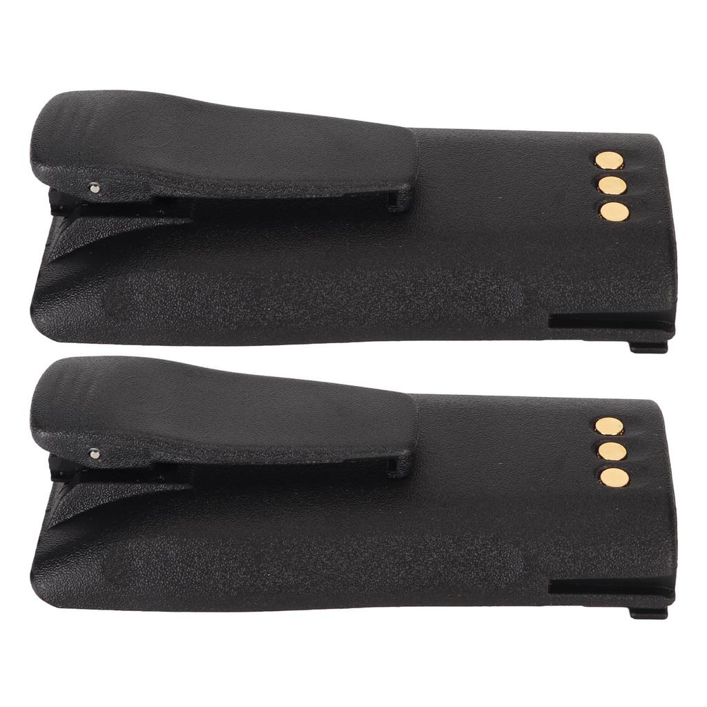 2pcs Walkie Talkie Li Ion Battery 2600mAh 7.4V 2 Way Radio Battery with Belt Clip for Motorola CP040 CP150 CP200 CP380