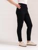 Women' Viscose Cigarette Pants with Tapered Legs Elegant Moraj Black