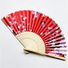 Japanese Floral Hand Fan for Music Festival Dance Gift Performances Home