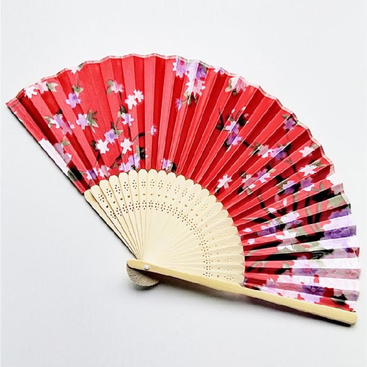 Japanese Floral Hand Fan for Music Festival Dance Gift Performances Home