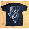 Vintage Vtg Flaming Skulls Unisexs Small Black T Shirt Size Large Vintage Stylish Breathable Fashion Stretched