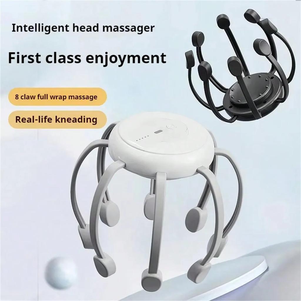 Intelligentes elektrisches Multi-Massageköpfe Hochfrequente Vibration Rotes Licht Müdigkeitslinderung Kopfmassagegerät