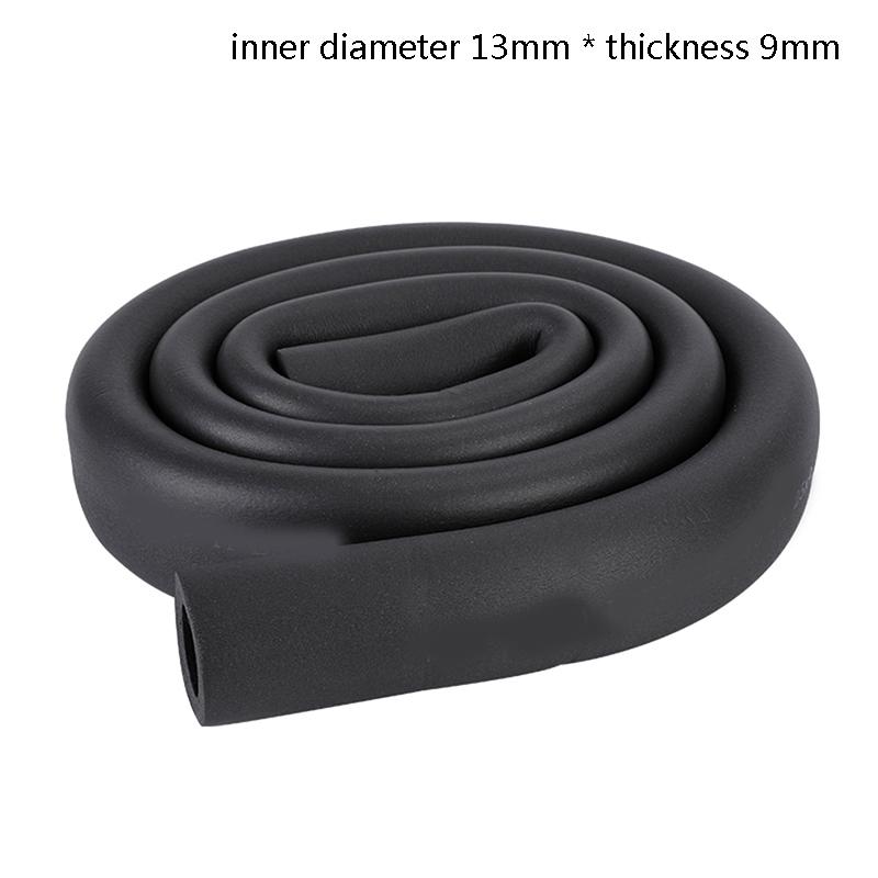 1.8M Sponge Rubber Pipe Black Waterproof Pipeline Holder Thermal Insulation Tubular Protective Sleeve For Air Conditioning