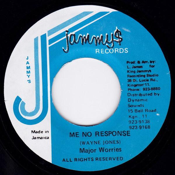 

7-дюймовая пластинка ОСНОВНЫЕ БЕСПОКОЙСТВА - Я Не Отвечаю НИКАК Jammy s Records Ямайка Регги, Ска и Даб Б/У