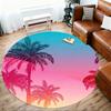1pc palm trees sunset Round Chair mat office Area Rug - Non-Slip, Floor Mat for Office, Bedroom, and Indoor Decor p127258