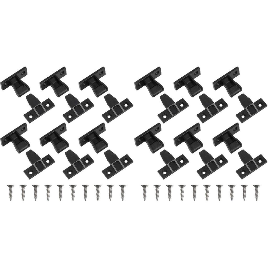 20pcs Push-on Quick Fitting Furniture Panel Clip - Adjustable Nylon Cabinet Clip for Quick and Easy Installation - Ideal for Wall Cabinets and