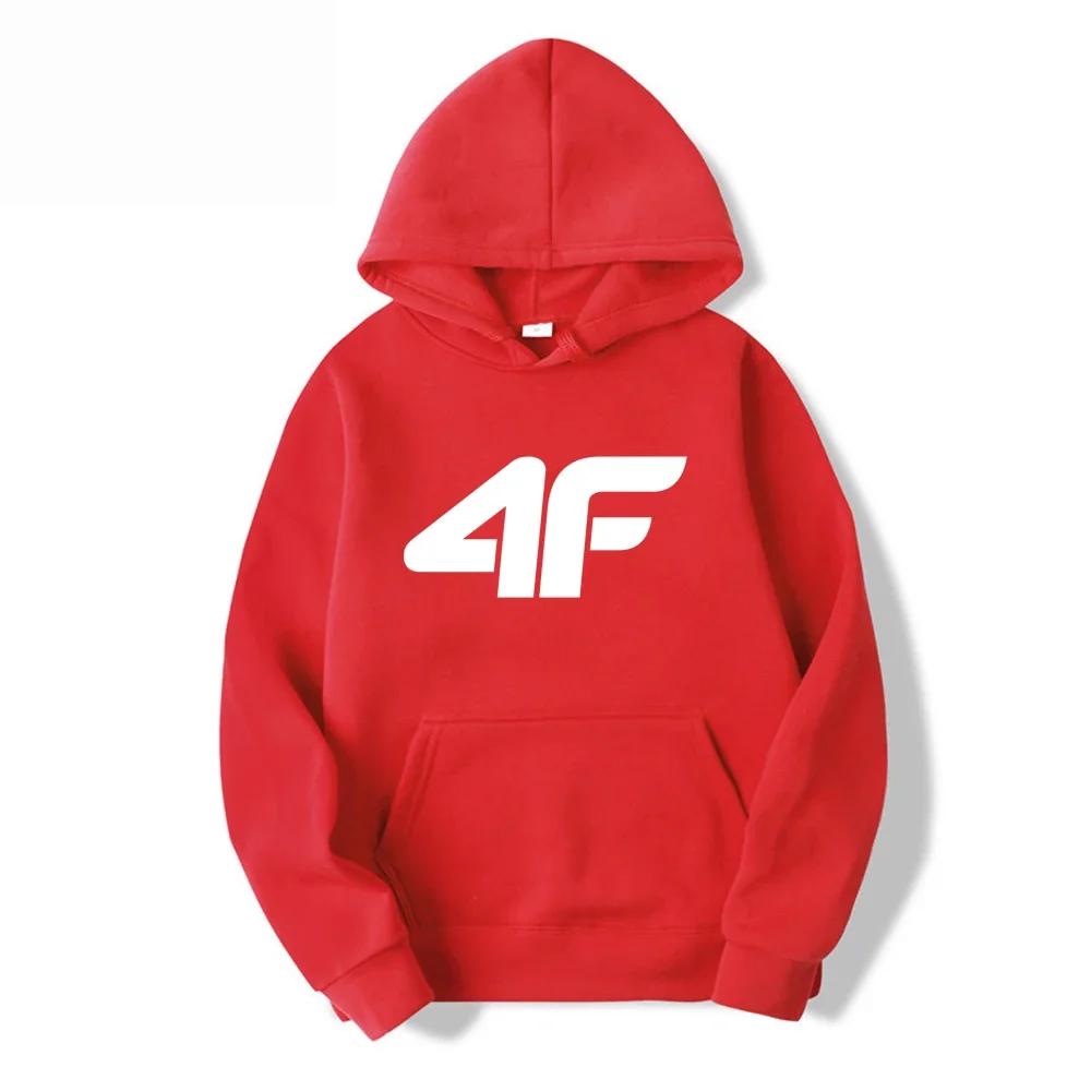 2025 Autumn and Winter New Men's Hooded Sweatshirt Street Fashion 4F Print Simple and Elegant Hooded Shirt with Eco-friendly