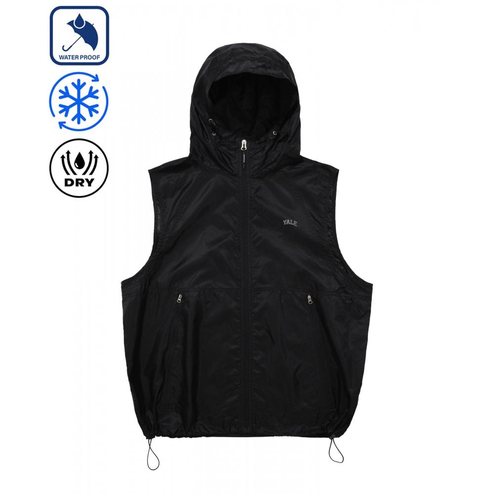 

ЖИЛЕТ YALE ИЗ НЕЙЛОНА WIND HOODIE ЧЕРНЫЙ