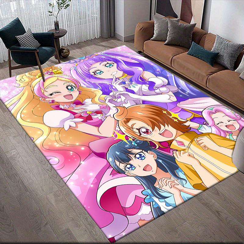 Pretty Cure Best Friends Area Rug, Pretty Cure Fan Soft Carpet, Perfect Gift.chl