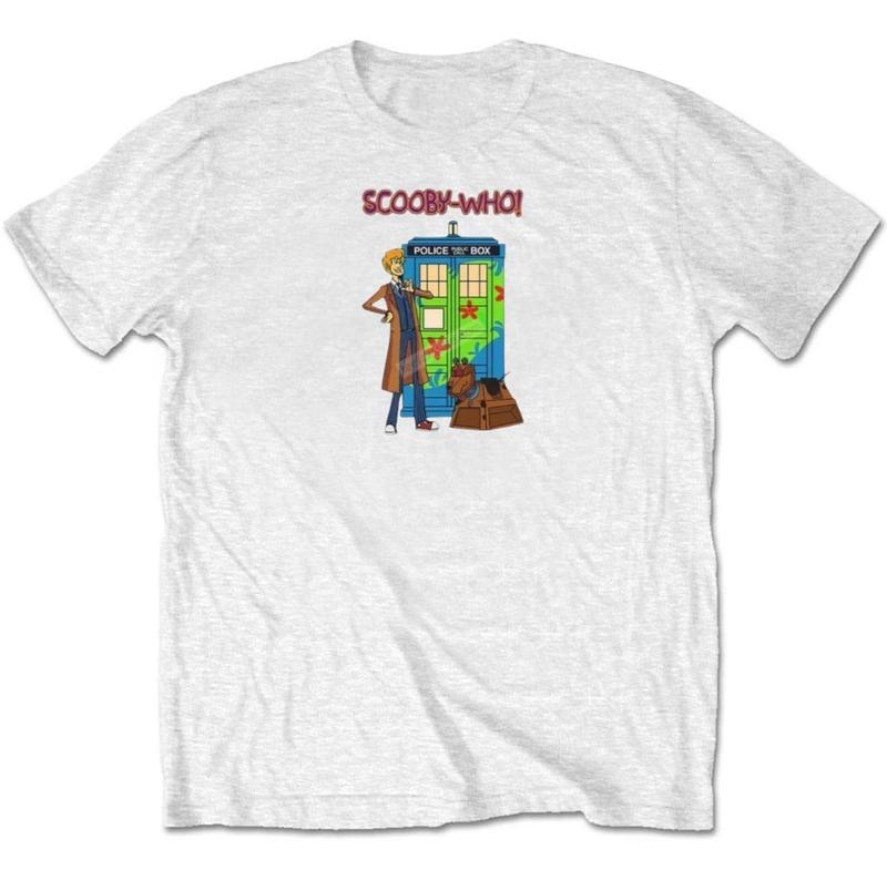 Doctor Who Scooby-Doo Graphic Print Unisex T-Shirt S