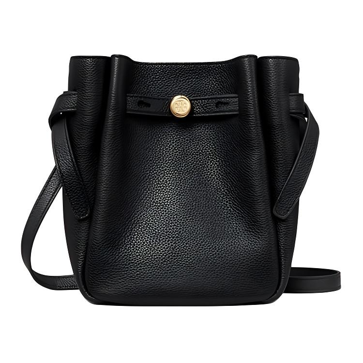 

Tory Burch Romy Adjustable Detachable Shoulder Strap Leather Crossbody Bag Small Women bags Black 171002-001 Basic Set (Bag+Dust Bag)