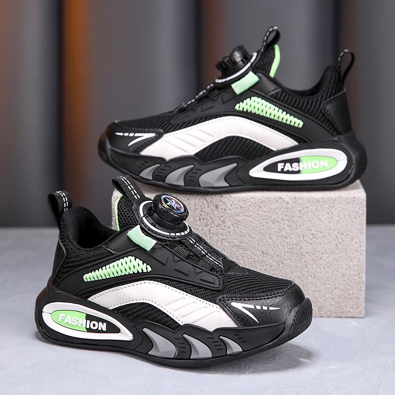 Kids' Sneakers: Fall 2025 Rotary Buckle, Non-Slip, Wear-Resistant for Boys & Girls