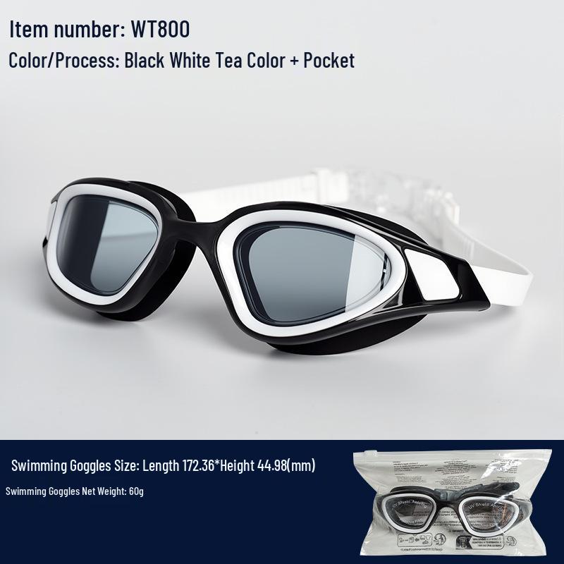 Anti-Fog Electroplated Prescription Swim Goggles for Men & Women Myopia