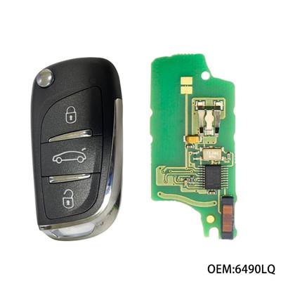 Intelligent Remote Control Car Key Assembly Repair 6490LQ For Peugeot 408 RCZ
