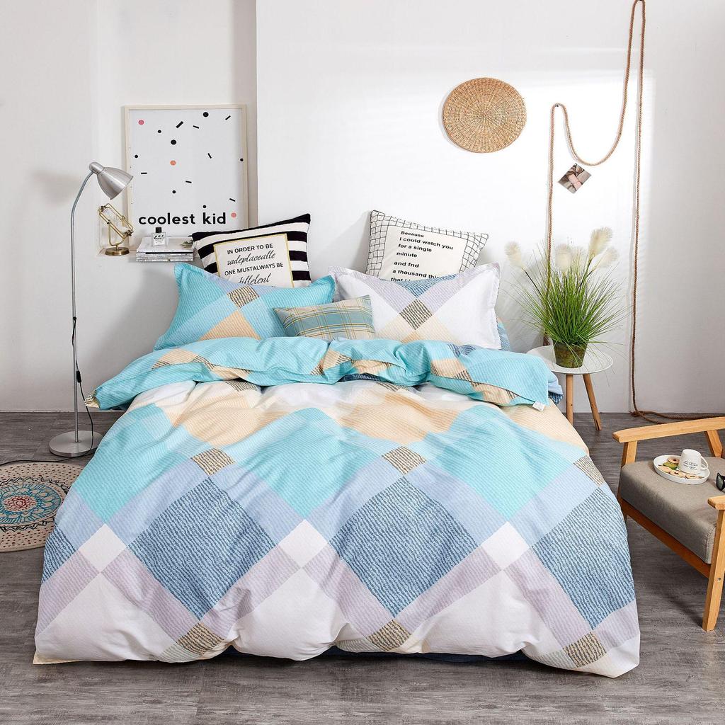 Flannel Four-Piece Student Dorm Bedding Set: Bed Sheet & Duvet Cover Gift