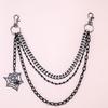 Trendy Metal Spider Web Layered Chain: Punk-Style Halloween Jewelry for Jeans