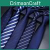 Men Stripes Pattern Tie With Polyester Fabric And Star Pattern For Formal Events