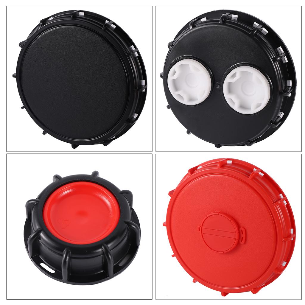 IBC Tank Lid 60/100/163/240mm Coarse Threaded Cap 1000L Ton Barrel Bucket Breath Valve Cover Chemical Food Water Liquid Storage