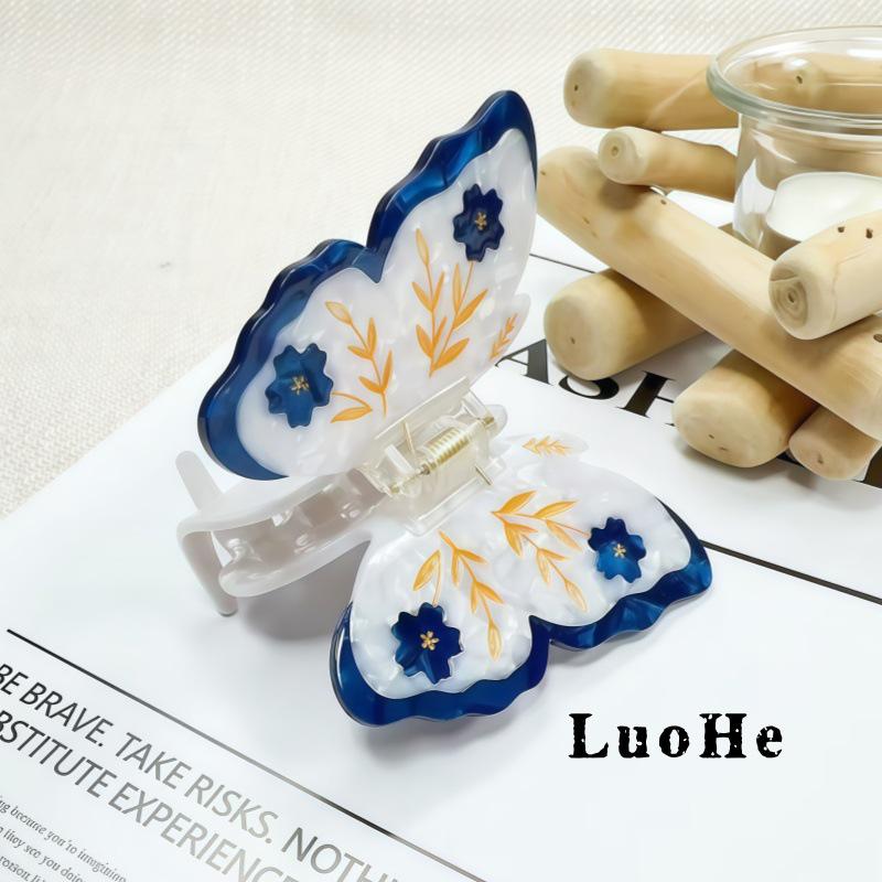 

Luohe Luxury Cute Bow Acetate Hair Clip - Three-Dimensional Hair Claw Accessory