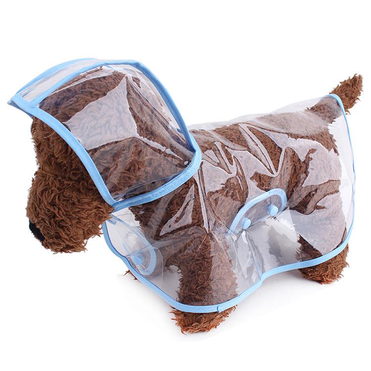 Haustier Regenmantel für kleine & mittelgroße Hunde - Transparentes Mode-Poncho