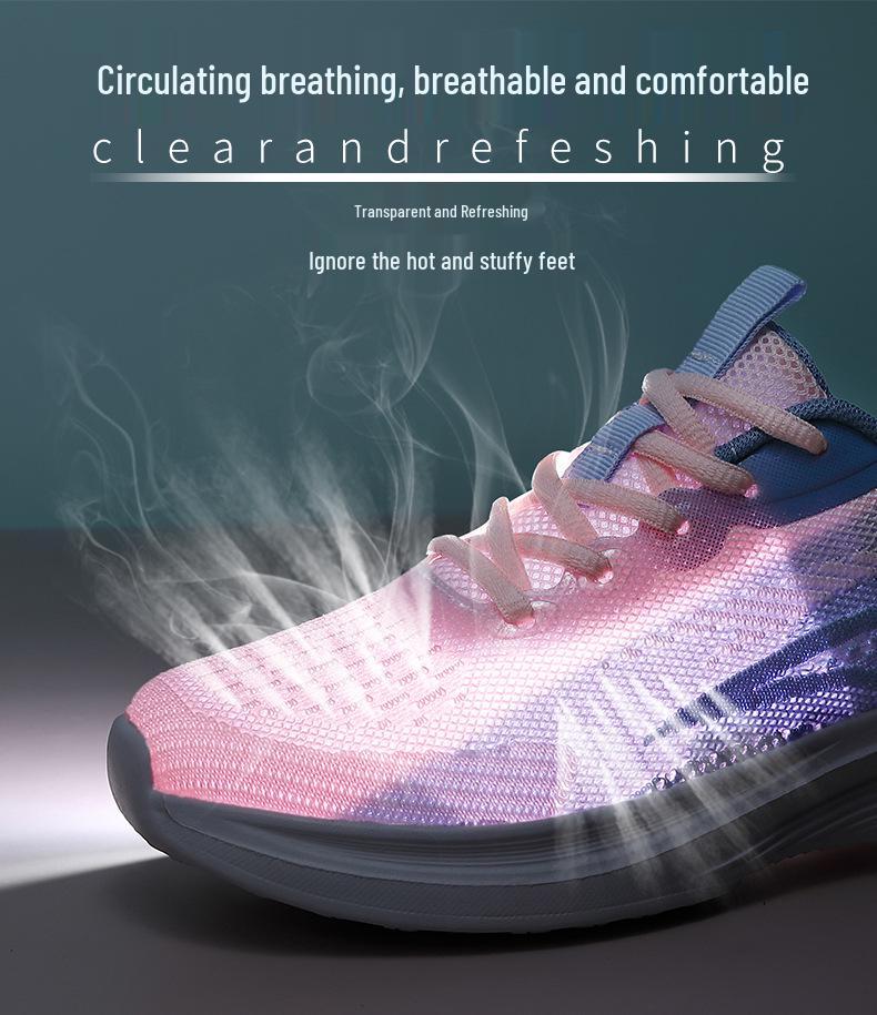 Spring/Summer Women's Plus Size Breathable Mesh Low-Top Running Shoes