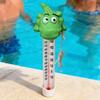 Schwimmender Pool-Thermometer Krokodilform Schwimmendes Wasserüberwachungswerkzeug Kinder Bade-Thermometer für Pool Außenbereich
