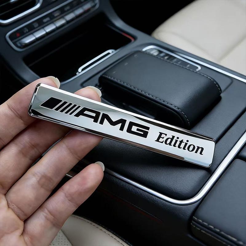 1Pcs 3D Metal Stickers Car Body Side Fender Emblem Decal For Mercedes Benz AMG GLC W203 W206 W220 W205 W211 W212 W201 W210 W108