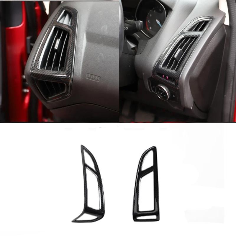 RHD For Ford Focus MK3 2012  ABS Carbon Fiber interior Decoration Accessories door amrest window rise gear  A/C control panle