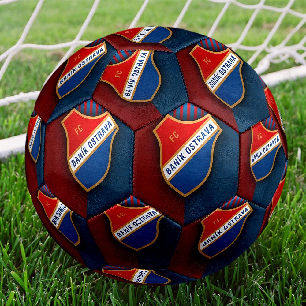 Fc Banik Ostrava Crest Size 5 Soccer Balls, High-Quality, Anti-Slip, Protective Football, a Unique Gift Suitable for Birthdays, Christmas