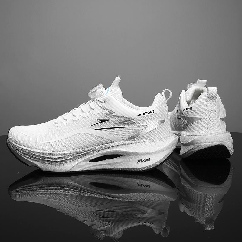 Men'S Running Shoes Jogging Breathable Cushioning Non-Slip Outdoor Marathon Shoes Trainer Race Casual Sneakers Off-Road Shoes