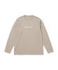 Soft Cotton Logo Long Sleeve for Men and GREIGE M [Snow Peak] T-Shirt SW-25SU401 Long-sleeved T-shirt Women,