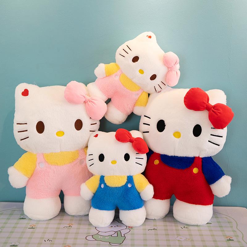 Large KT Cat Plush Toy - Cute Cat Doll Cushion Gift for Girls' Birthdays