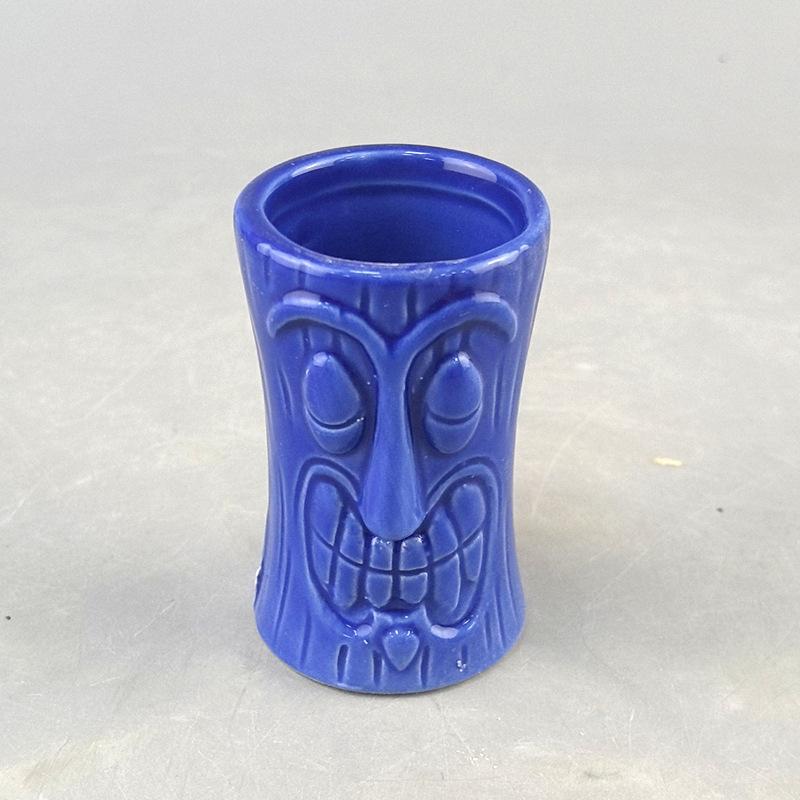 American Ceramic Relief Cup Hawaiian Cocktail Cup Grimace Cup Ceramic Tiki Cup Bar Tiki Cup