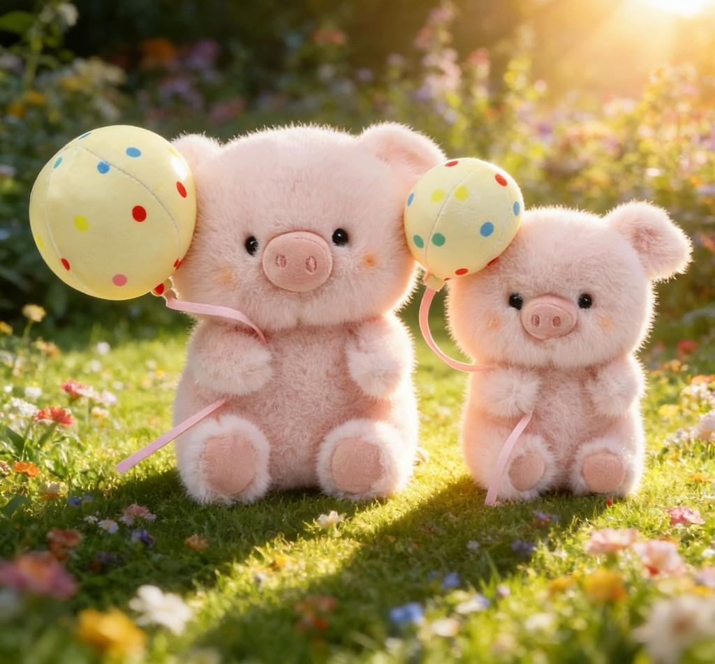 Süßes Panda-Stofftier mit superweichem Kurzflor für Bürodekor und als Geschenk