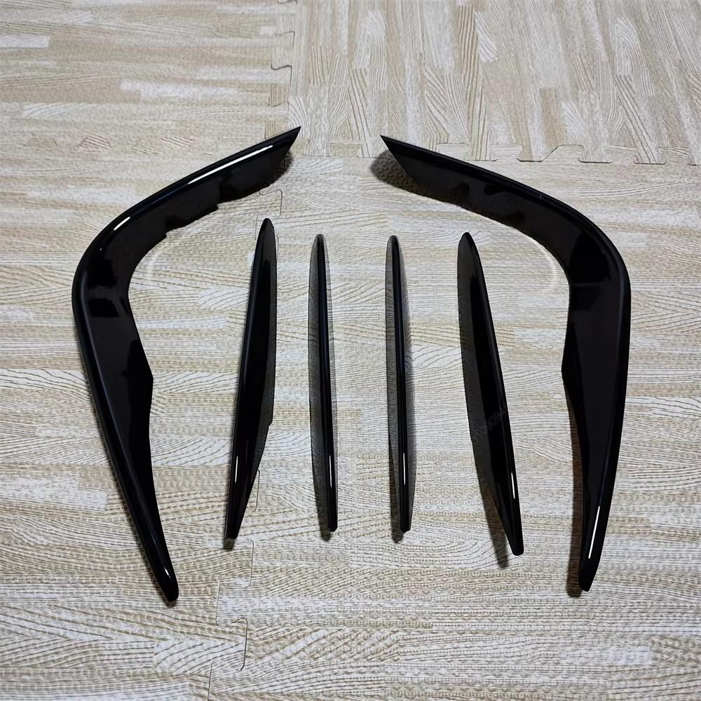Car Front Bumper Splitter Spoiler Fog Light Trim Wind Knife For Mercedes Benz GLC Class X253 GLC260 300 GLC43 AMG 2016-2019 ABS