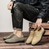 Golden Sapling Derby Shoes for Men Formal Flats Comfortable Leather Loafers Mens Casual Business Shoe Leisure Party Flat