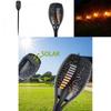 Elegant Solar Flame Torch Light With 12 Led Amber Glow Perfect For Outdoor Garden Decor