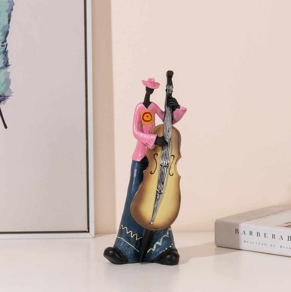 Creative American Band Decoration Musical Instrument Model Living Room Porch Study Nordic Arts And Crafts Statue Sculpture Home