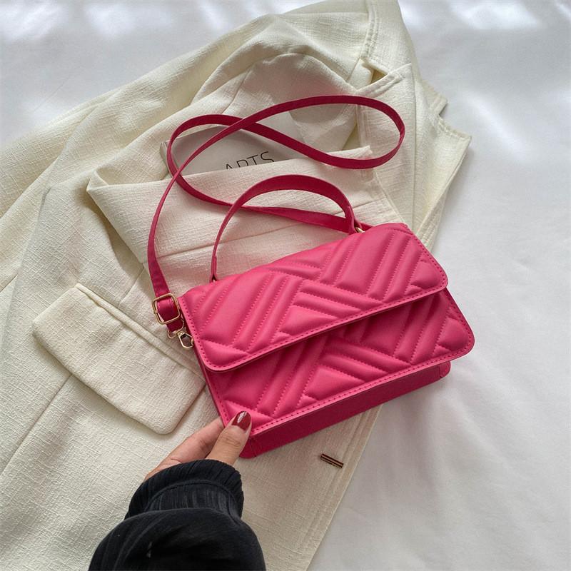 

Chic Stylish Small Square Bag For Women In Black White Brown And Rose Pink Fashionable And Trendy Design For Everyday Use рожевий