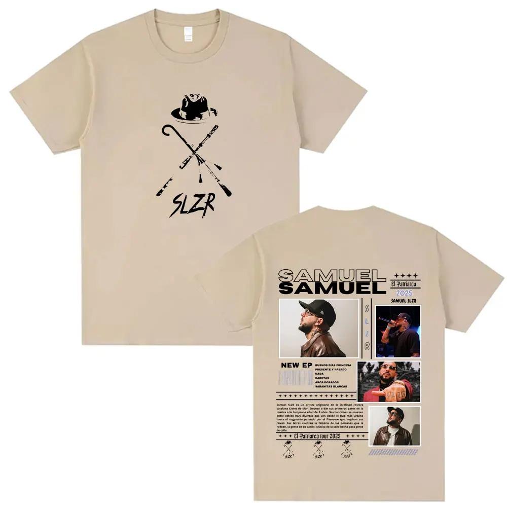 2026 Fashion Harajuku Gothic Style Casual Oversized Tshirt Rapper Samuel Slzr Tour T Shirts Unisex Women Hip Hop Pop Music T-shirts