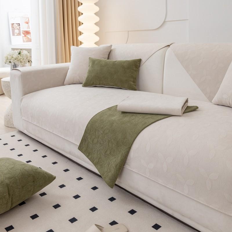Chenille Dark Pattern Sofa Cushion Four Seasons Universal Non-Slip Sofa Cover Anti-Scratching Modern Simple Sofa Cover Towel